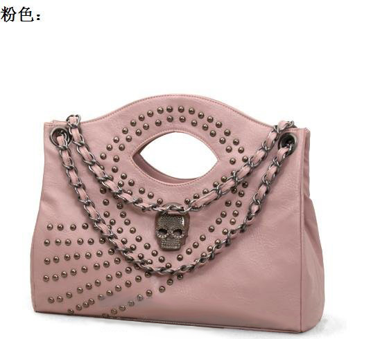 Punk Rivet Chain Skull Clutch Fashion Cocktail Bag Evening Bags