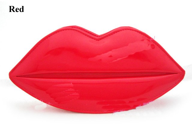 Lady Sexy Lips Zipper Clutch Bag / Evening Bags
