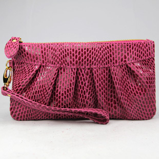 Lady Genuine Leather Metal Chain Shine Mini Obtain Handbags / Shoulder Bags