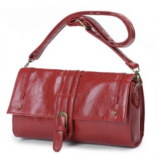 Red PVC Women's Hasp Shoulder Bag Shopping Bags Messenger Bag