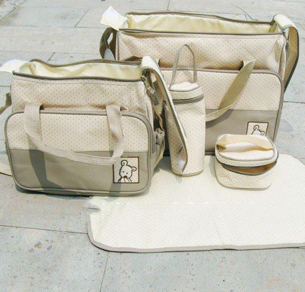 Velour Classic Designer Women's Multi-functional Zipper Diaper Bags