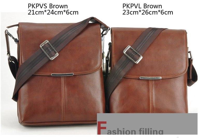 Italian Style Synthetic Leather Man's Shoulder Bag