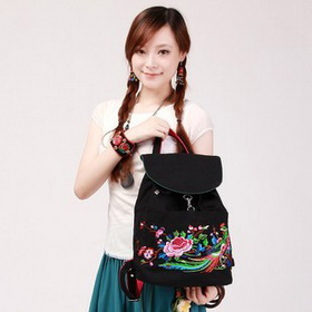 Ethnic Embroidered Canvas With National Characteristics Backpacks