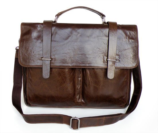 Genuine Vintage Tan Leather Popular Men's Briefcase Laptop Handbag