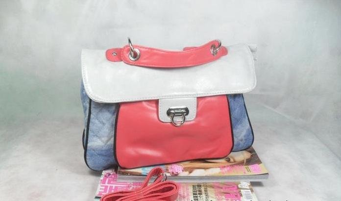 Fashion Jeans Inclined Satchel Lovely Color Briefcase
