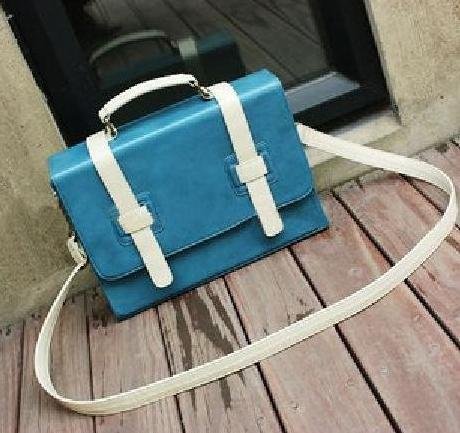 Korean Style One Shoulder Leather Briefcase