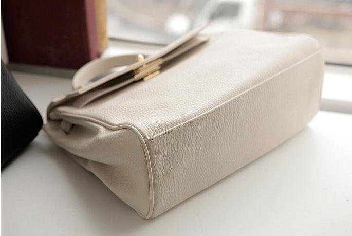 Ivory With Button Rectangular Shape Briefcases