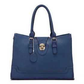 Blue Portable Zipper Briefcases