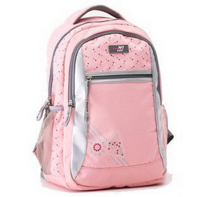 Nylon Polka Dot Zipper Comfortable High School Bag