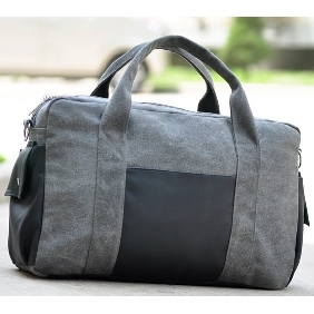 Unisex Large Capacity Trick Lock Canvas Travel Sport Package Gym Bags