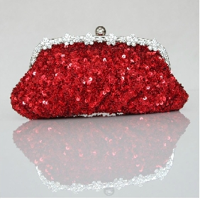 Summer Ablaze Bead Embroiders Bag Ladies Small Retro Wedding Bride Hand Bag Clutches