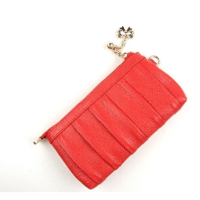 Fashion Soft Surface Lady Leather Hand Bag Wristlets