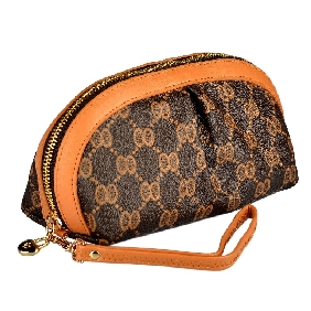 Women Natural Elegant Coffee Hand Bag Wristlets