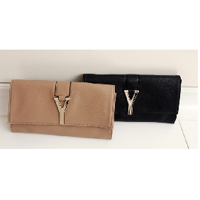 Women's Fashion Brief Soft Leather Hand Bag Clutches