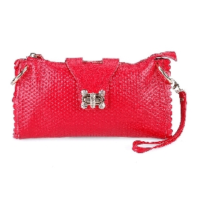 Lady's Leather Fashion One Shoulder Bag Hand Bag Wristlets