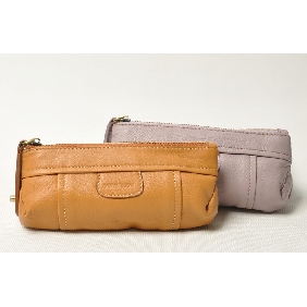 Women's Small Make Up Bag Pen Bag Leather Hand Bag Clutches