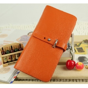 Fashion Lady Leather Retro Long Pattern Hand Bag Purse Clutches