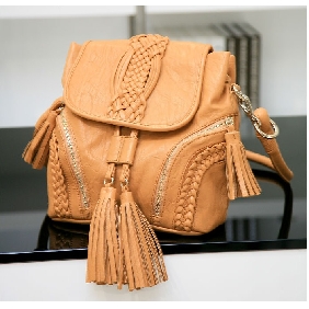 Women's Fashion Weaving Tassel Messenger Bags Bucket Bags