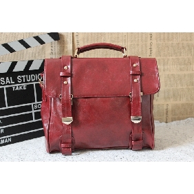 Female Wine-red European Retro Briefcases / Messenger Bags / Shoulder Bags  Female Wine-red European Retro Briefcases / Messenger Bags / Shoulder Bags