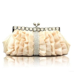 Elegant Satin Diamond Handbags for Women