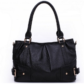 Unique Luxury Women's Corrugated Stripe Style Small Black Band Hobos