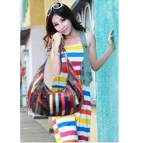 Ladies' Genuine Leather Concise Zipper Soft Hobos Bags