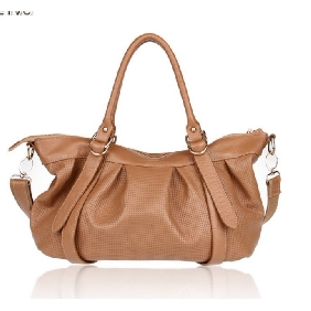 Apricot Soft Smooth Genuine Leather Women Dual Fuction Hobos
