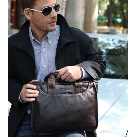 European Style Fashion Genuine Leather Men's Shoulder Bag Handbag Messenger Bag