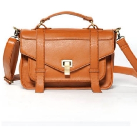 Lady British Style College Retro PU Satchels Cross-body Bag