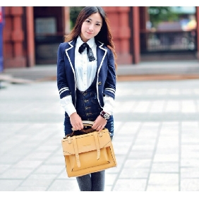 Woman Genuine Leather Shoulder Handbag Tote Satchel Bag