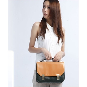 Lady British Style College Mixed Colors Satchels Cross-body Bag