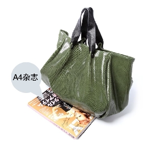 Women Genuine Leather Buckle Shoulder Bag