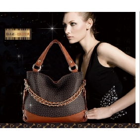 European Style Bone Pattern Totes Classic Fashion PU Leather Shoulder Bag