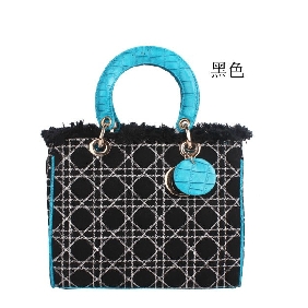 Case Grain Thickening Canvas Crocodile Grain Handbag Shoulder Bags
