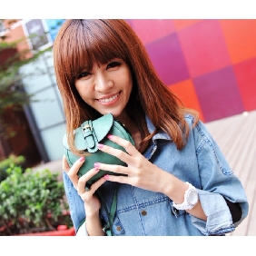 Korean Leisure Rivets Retro Belt Buckle Cross-body Bag Cosmetic Bags