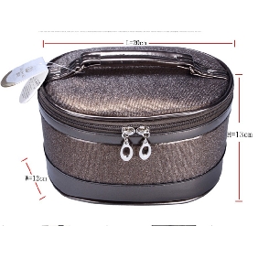 Luxury Cylindrical Anti-Bacterial Zipper Makeup Bag