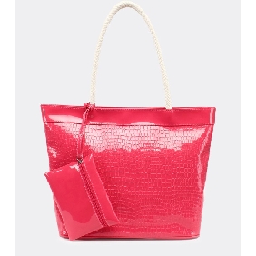 Summer Candy Color Stone Grain Bright Skin Large Capacity Packet Shoulder Bags