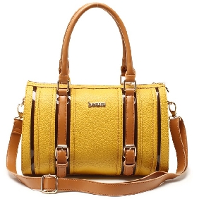 Women's Strapped Han Style Fashion Retro Barrels Shoulder Bag