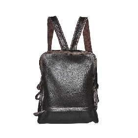 High-grade Leather Zipper Men's Messenger Bag