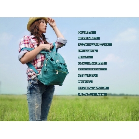 Nubuck Leather Genuine Leather Korean Grid Pattern Backpacks for Lady