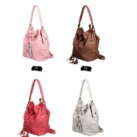 Ladies Fashion PU Tassel Brown Zipper Leisure Bags