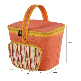 Green Fabric Non-toxic Colorful Picnic Cooler Bag