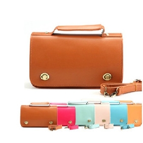 Girls Lady British Style Retro Candy Colors Briefcases