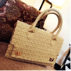 Girls Lady British Style Spring Summer Fashion Retro Joker Weaving Briefcases  Girls Lady British Style Spring Summer Fashion Retro Joker Weaving Briefcases