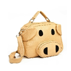 PU Leather Korean Cute Pig Cartoon Shoulder Bags