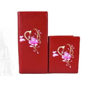 Vertical Section Meteor Shower Series Leather Wallet