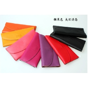 Women Korean Retro Genuine Leather Envelope Wallets