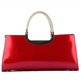 European Style Patent Leather Fashion Classic Weave Evening Bags