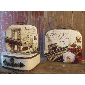 Canvas Flowers Pattern Korea Suitcases Retro Cute Cosmetic Bag