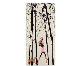 Ultra-thin Cute Ladies Fashionable Cowhide Cartoon Wallets for Women